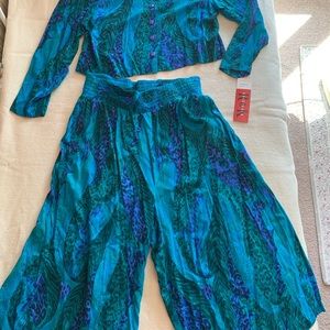 Size 18 pant-skirt with matching top.